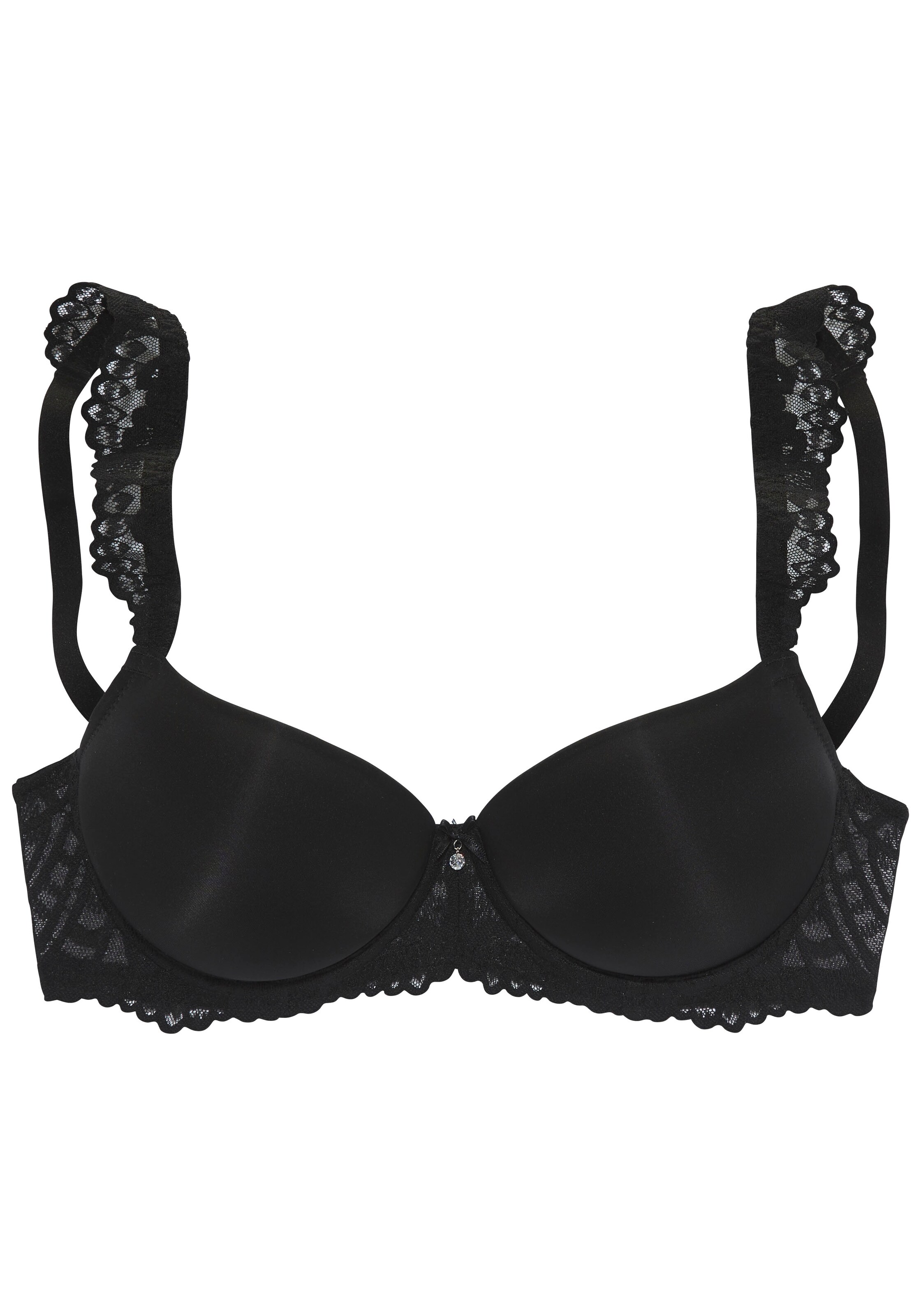 LASCANA Bra in Black: front