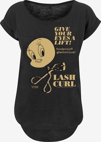 T-shirt 'Tweety Lash Curls' F4NT4STIC en noir : devant