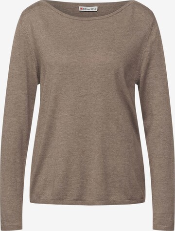 Pull-over STREET ONE en beige : devant