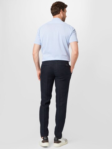 Marc O'Polo Regular Pleat-Front Pants in Blue