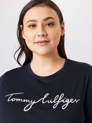 Tommy Hilfiger Curve Tričko – modrá