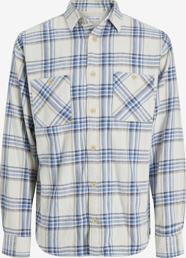 JACK & JONES Chemise 'Michael' en beige / bleu / blanc, Vue avec produit