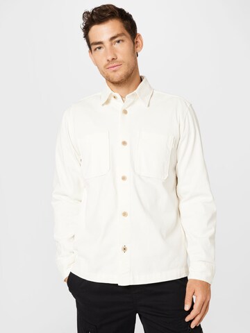 JOOP! Jeans Comfort fit Button Up Shirt 'Haper' in White: front