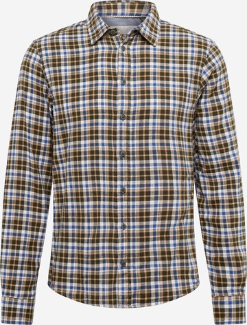 BLEND Regular fit Button Up Shirt in Green: front