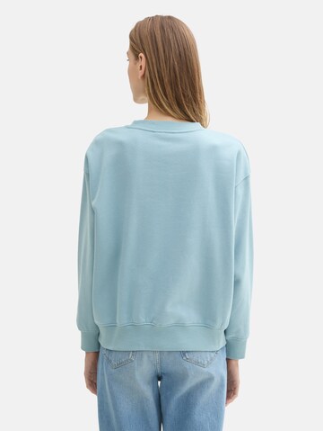 TOM TAILOR DENIM Sweatshirt in Green