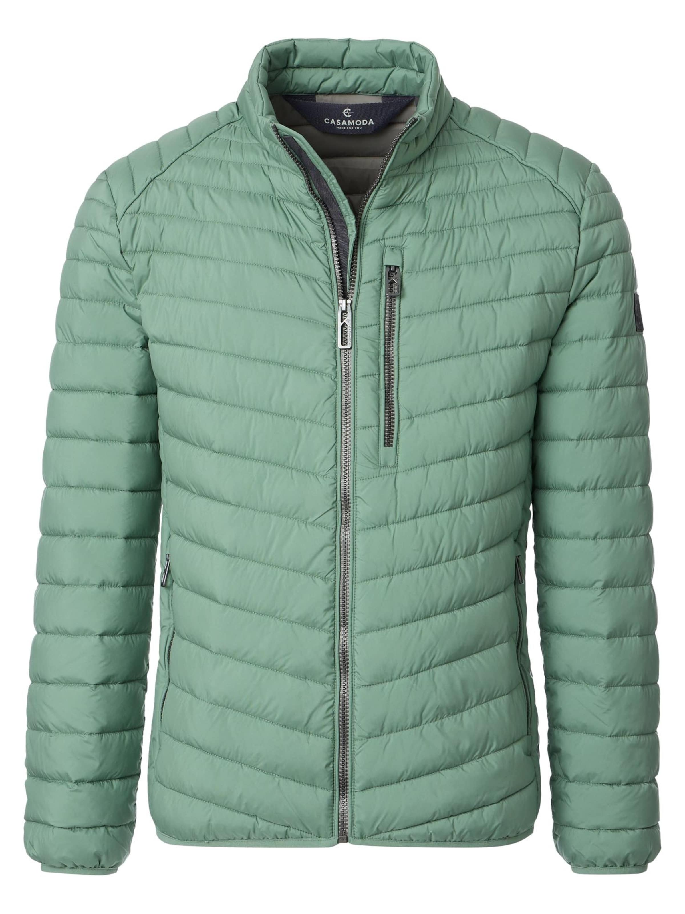 CASAMODA Between-Season Jacket 'Basic' in Green: front
