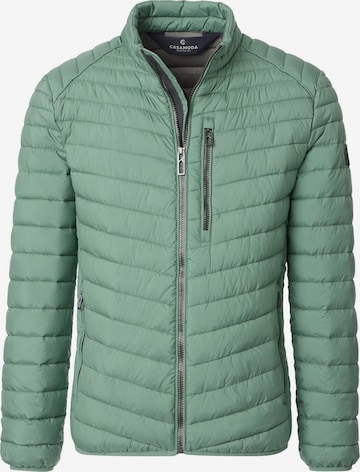CASAMODA Between-Season Jacket 'Basic' in Green: front