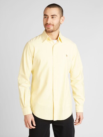 Coupe regular Chemise Polo Ralph Lauren en jaune : devant