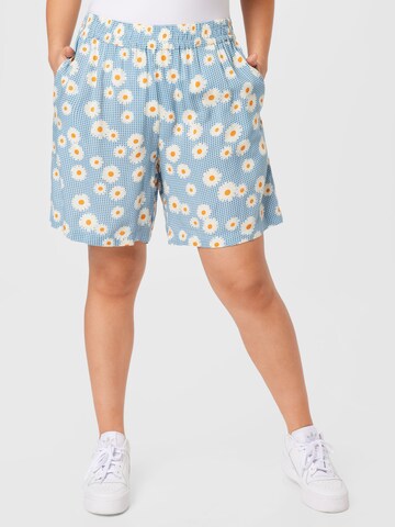 ONLY Curve Regular Shorts 'Inc' in Blau: Vorderseite