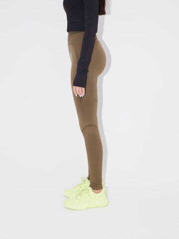 LeGer by Lena Gercke Skinny Workout Pants 'Brianne' in Green