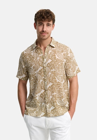 Coupe regular Chemise ' Malve ' INDICODE JEANS en beige : devant