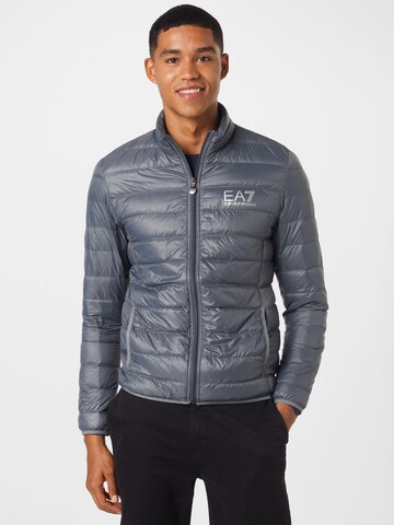 EA7 Emporio Armani Winter Jacket in Grey: front