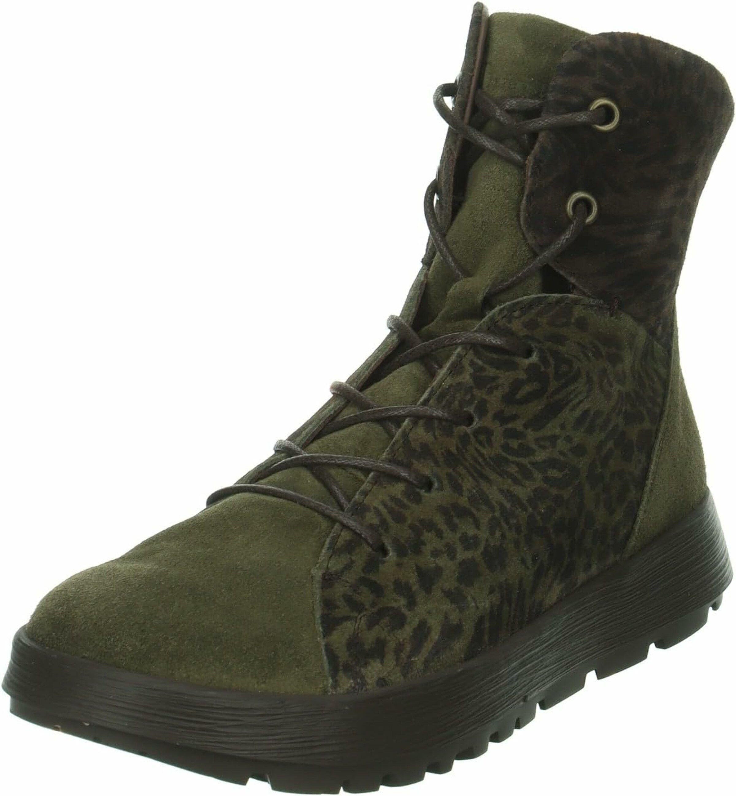 THINK! Ankle Boots in Green: front