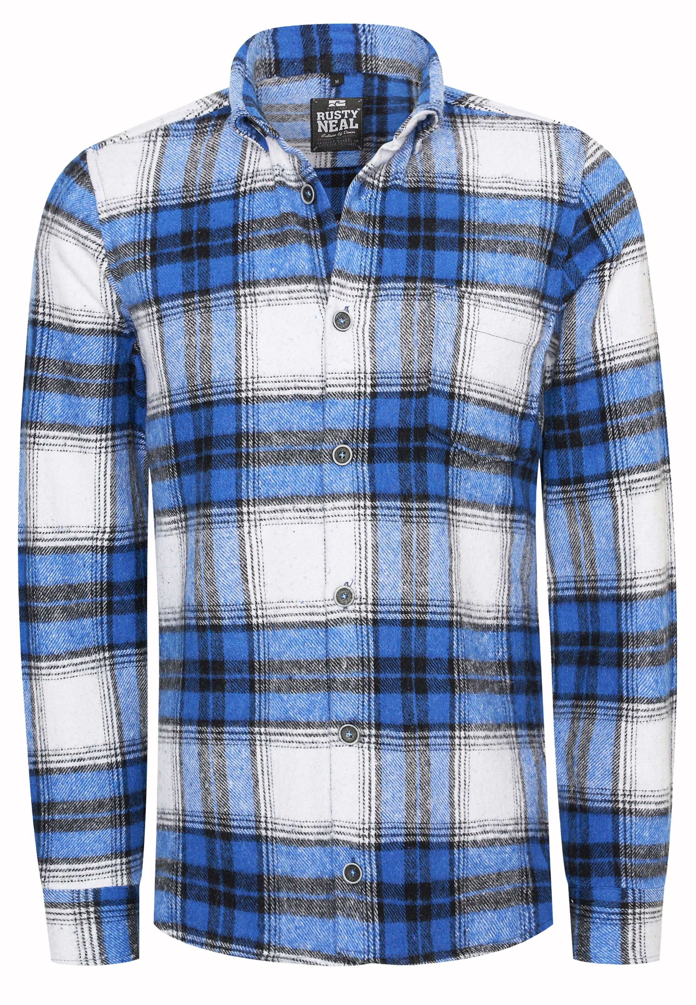 Rusty Neal Slim fit Button Up Shirt in Blue: front