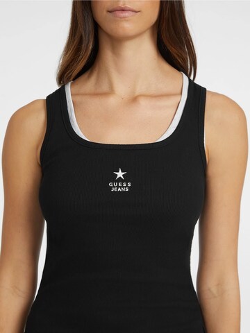 GUESS JEANS Top in Schwarz