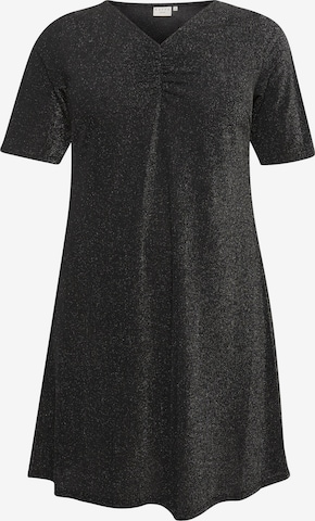 Robe KAFFE CURVE en noir : devant