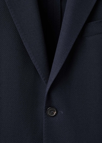 MANGO MAN Slim fit Suit Jacket 'Azure' in Blue