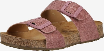 Mule HAFLINGER en rose : devant