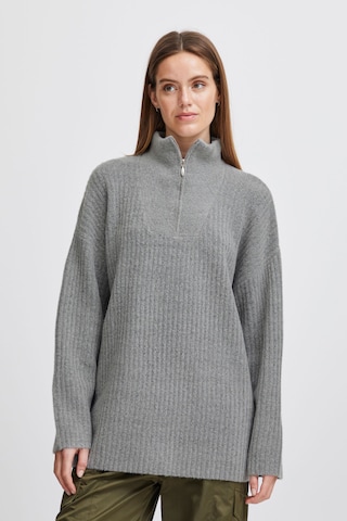 b.young Pullover 'Onema' in Grau: predná strana