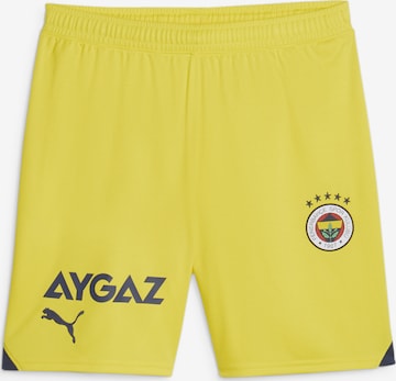 PUMA Workout Pants 'Fenerbahçe S.K.' in Yellow: front