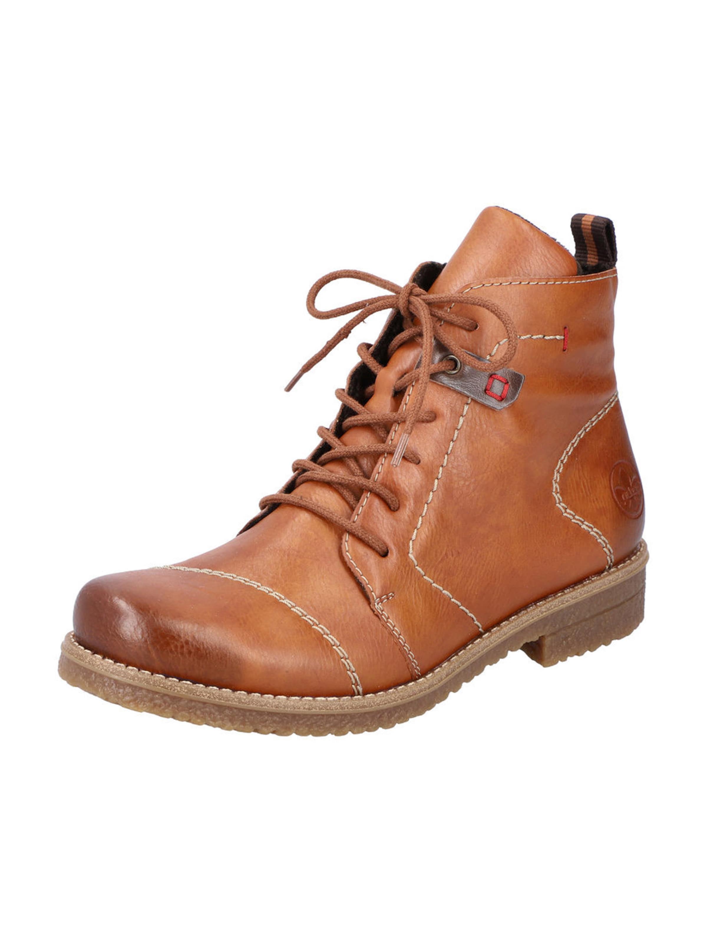 Rieker Stövlett med snörning i brun: framsida