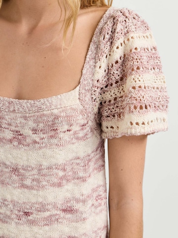 Pepe Jeans Gebreide jurk 'Alina' in Roze