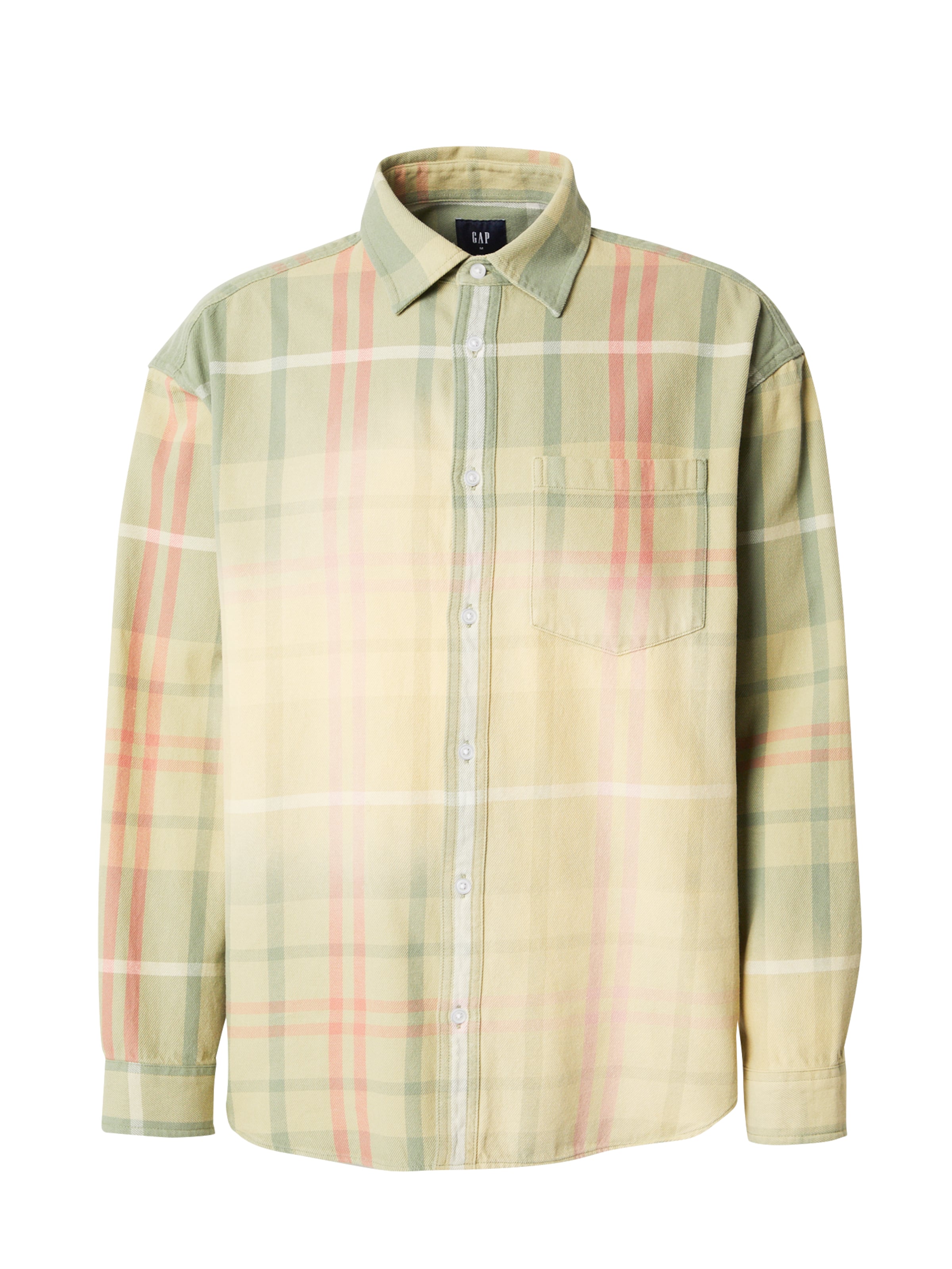 GAP Средняя посадка Рубашка в Зеленый: спереди
