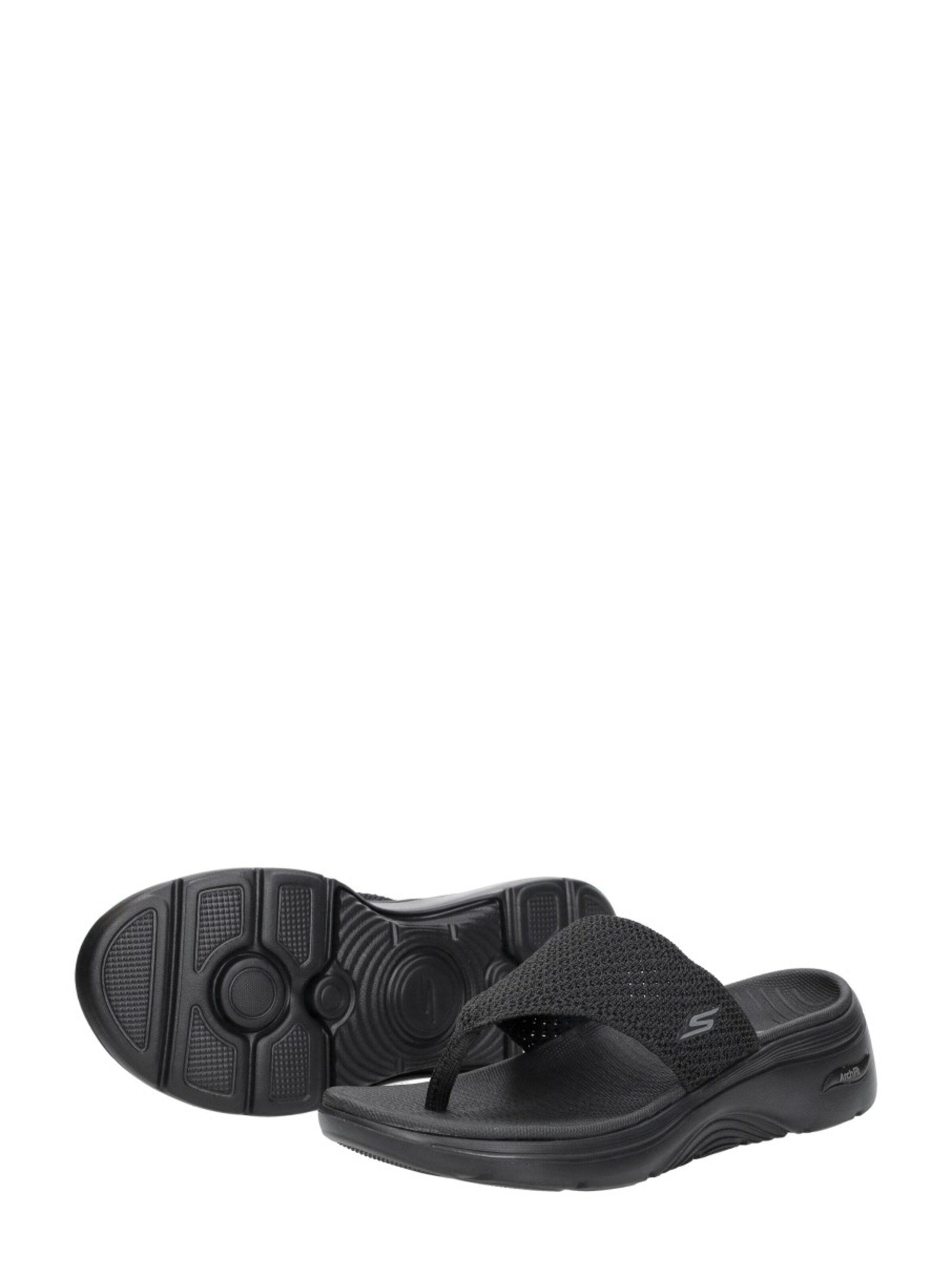 SKECHERS Teenslipper 'Go Walk Arch Fit 2.0' in Zwart