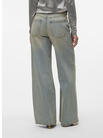 VERO MODA Wide Leg Jeans i blå