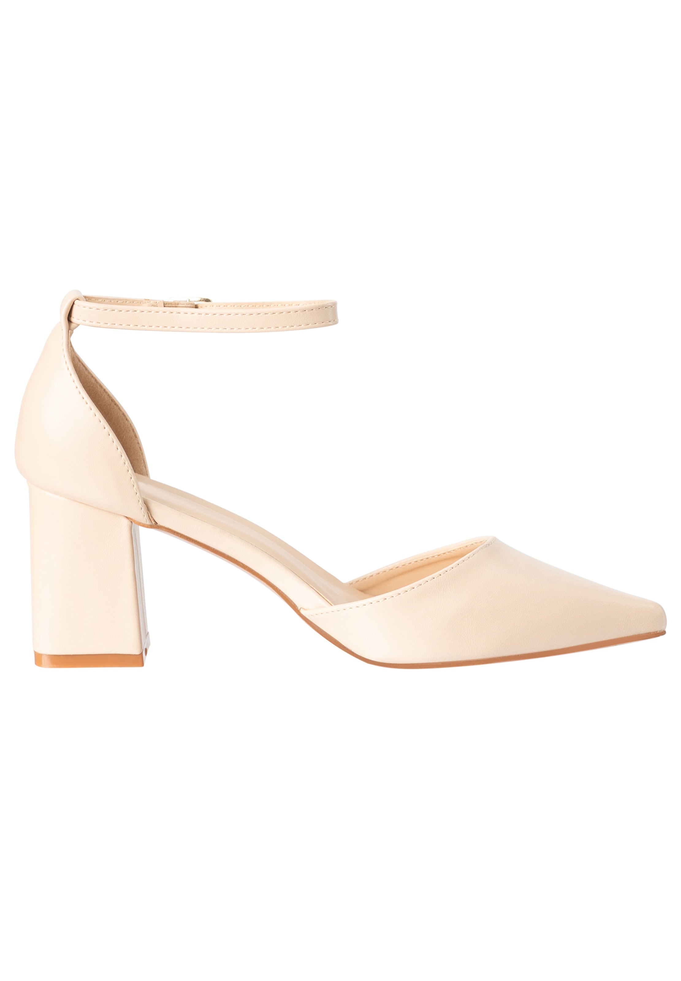 Escarpins à bride arrière Elara en beige
