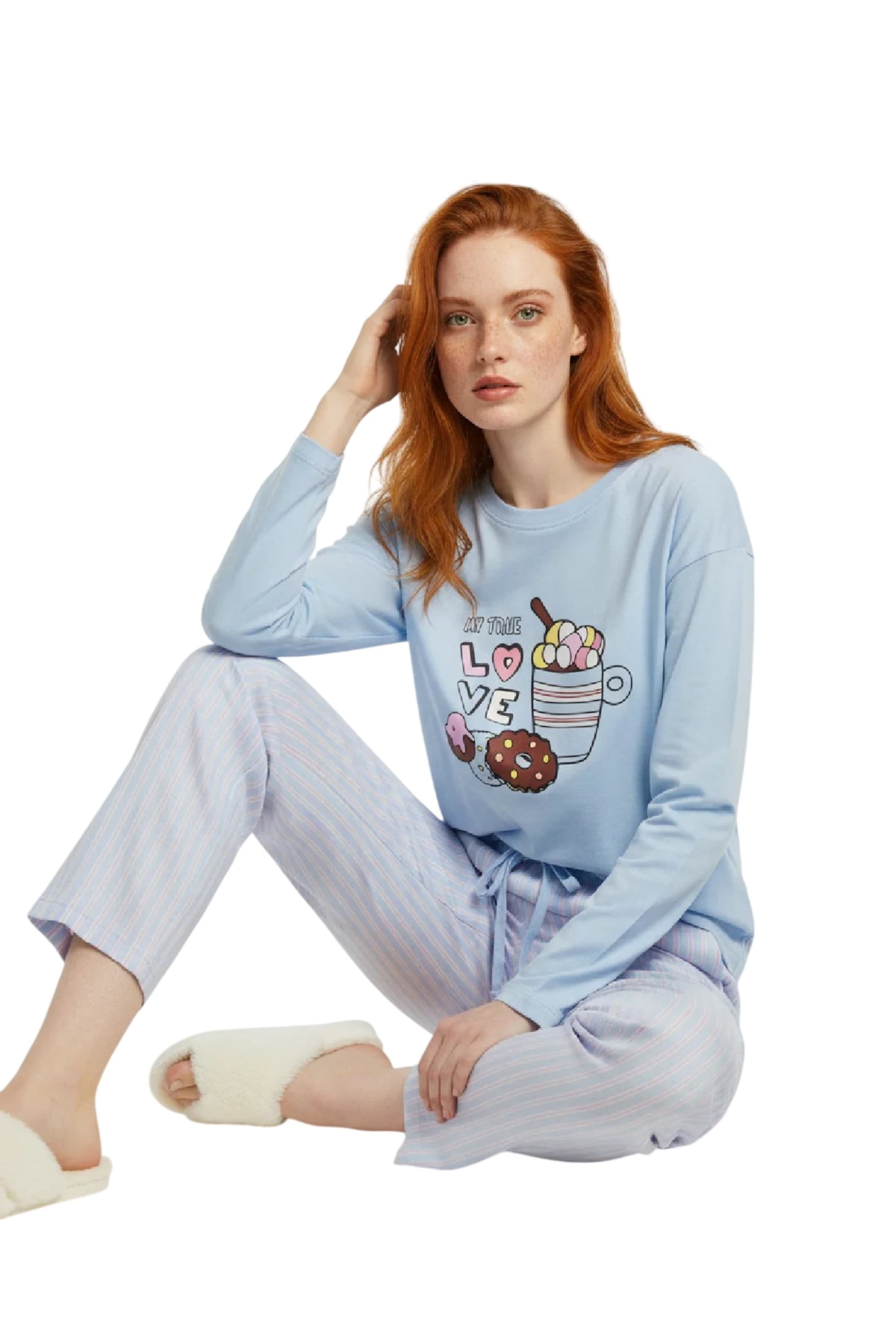 Alexa Dash Pajama pants in Blue