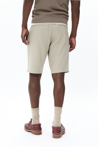 Matinique Regular Bandplooibroek 'Fisher' in Beige