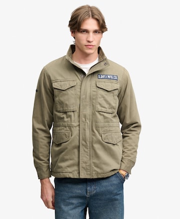 Superdry & Co Tussenjas in Groen: voorkant