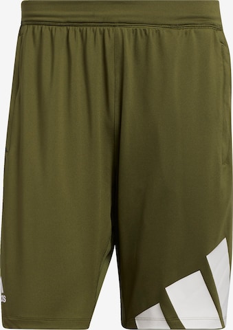 ADIDAS PERFORMANCE Sports trousers in Green: front