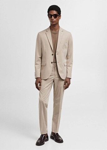 Coupe regular Veste de costume 'PARIS' MANGO MAN en beige