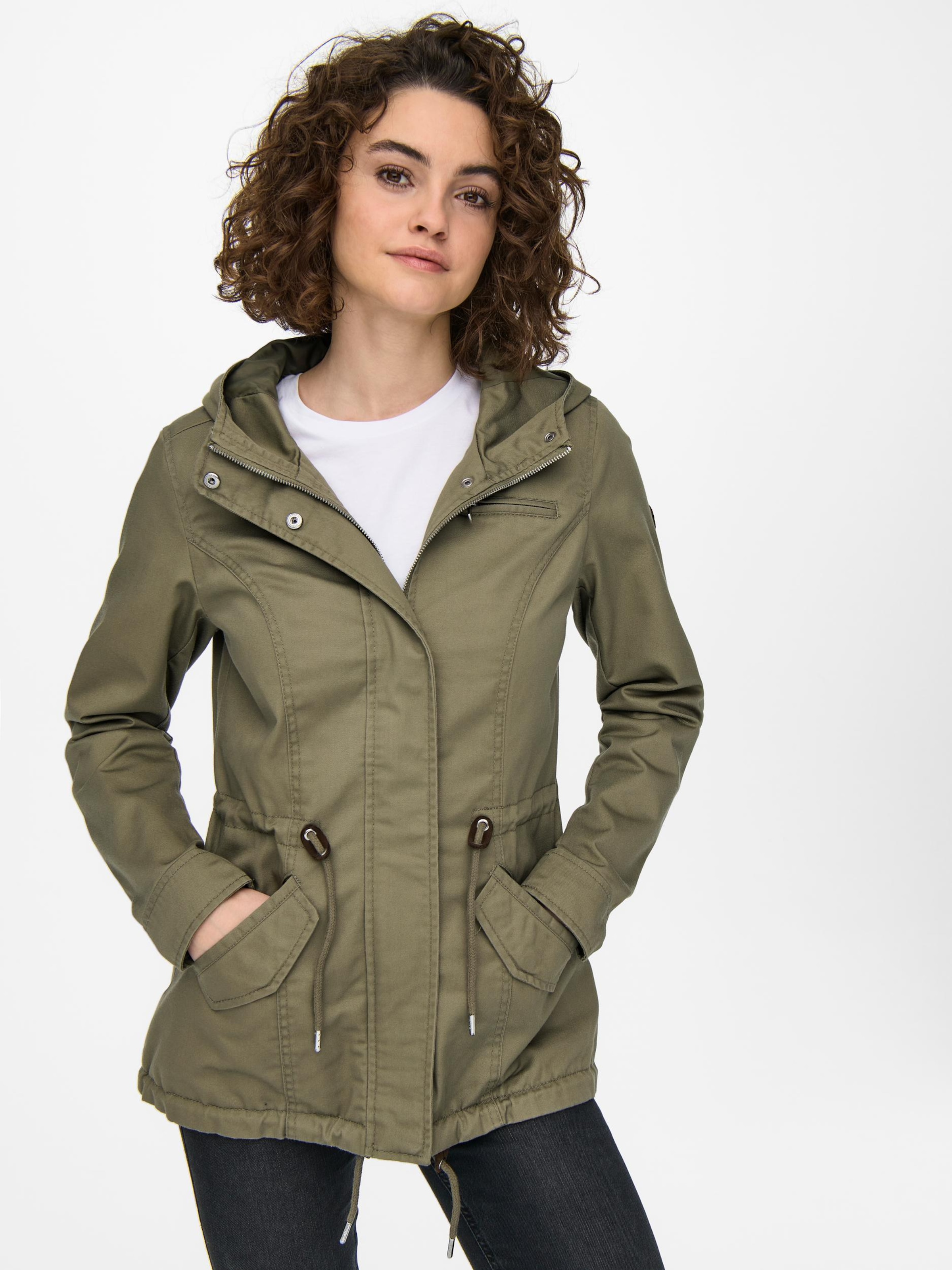 ONLY Between Seasons Parka Lorca in Olive ABOUT YOU