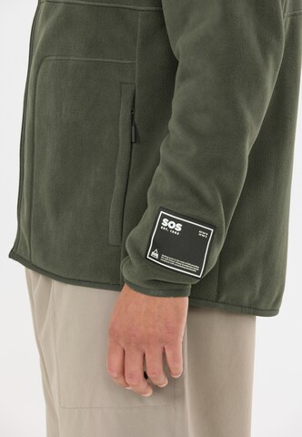 SOS Funktionele fleece-jas 'Munson' in Groen