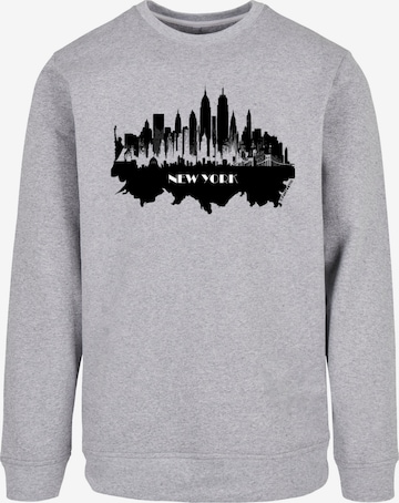 F4NT4STIC Sweatshirt 'Cities Collection - New York skyline' in Grau: predná strana