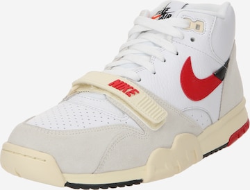 balts Nike Sportswear Augstie brīvā laika apavi 'TRAINER 1': no priekšpuses
