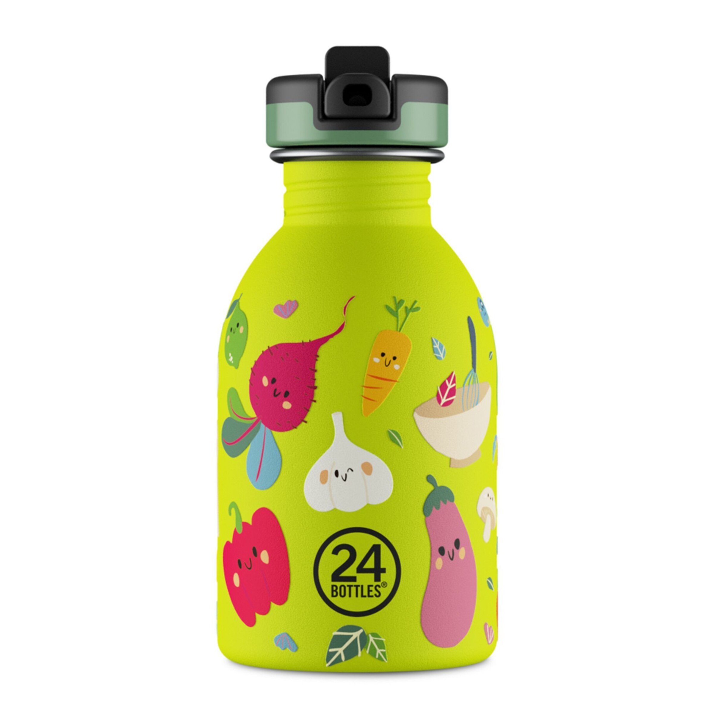 24Bottles Drinking Bottle 'Kids Urban' in Green: front