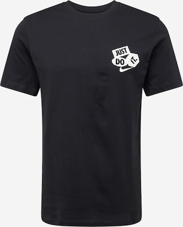 NIKE Toiminnallinen paita 'SUMMIT' värissä musta: edessä