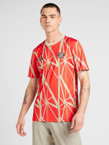 ADIDAS PERFORMANCE Jersey 'FC Bayern Pre-Match Home 24-25' in Red: front