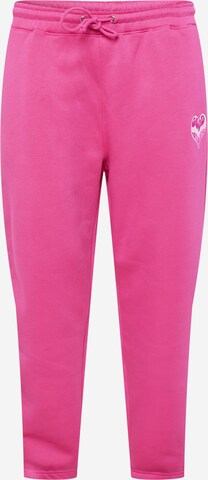 Missguided Plus - Tapered Pantalón en rosa: frente