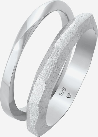 ELLI PREMIUM Ring Bandring in Silber: predná strana