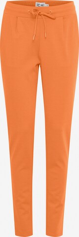 ICHI - Tapered Pantalón 'KATE' en naranja: frente