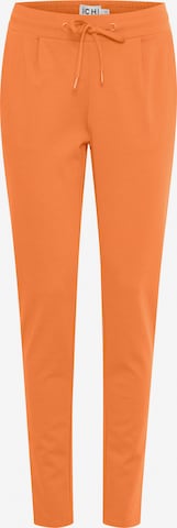 Tapered Pantaloni 'KATE' di ICHI in arancione: frontale