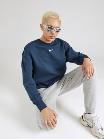 Nike Sportswear Μπλούζα φούτερ 'PHOENIX FLEECE' σε μπλε