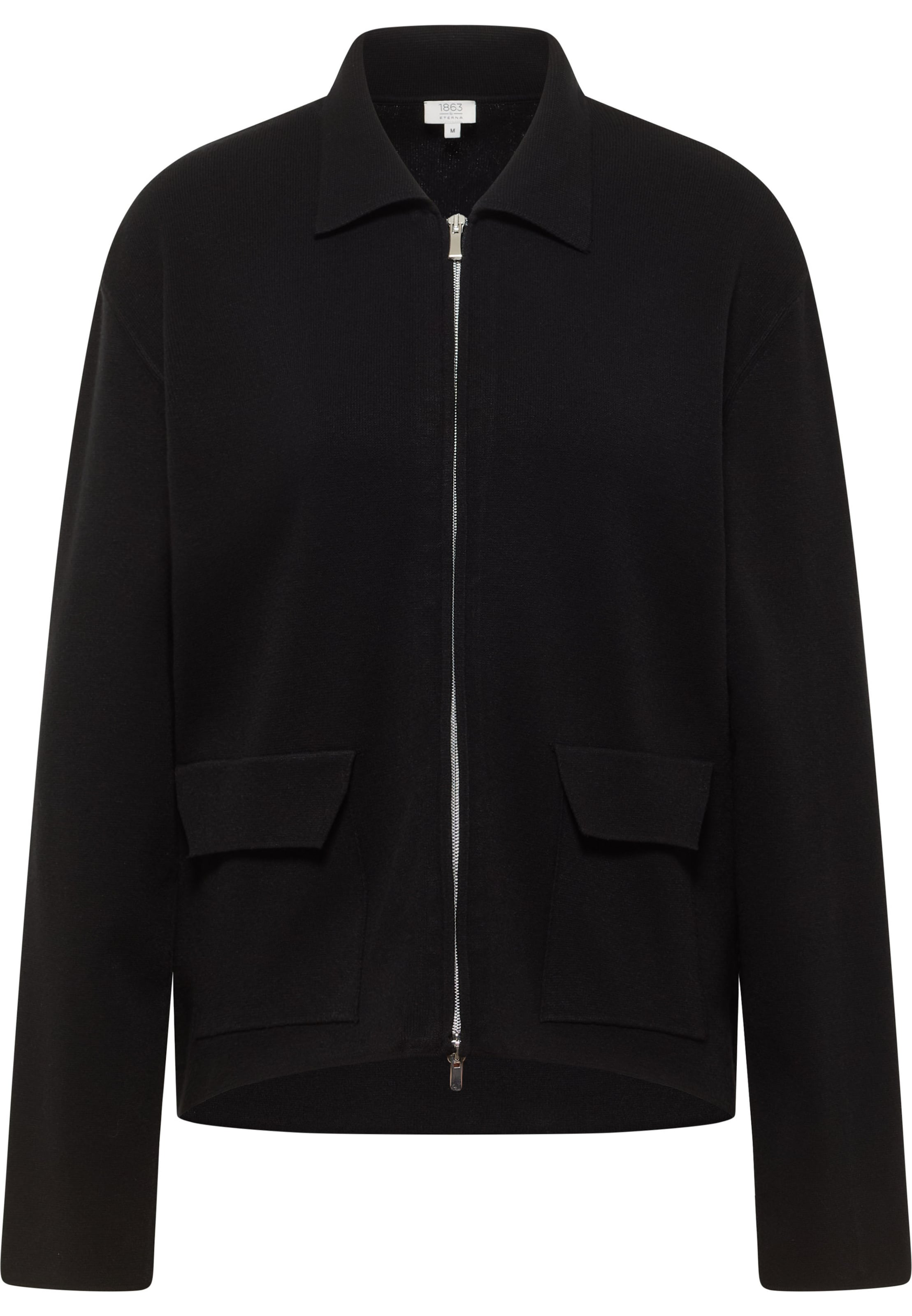 ETERNA Knit Cardigan in Black: front