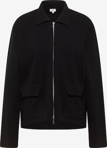 ETERNA Strickjacke in Schwarz: Vorderseite
