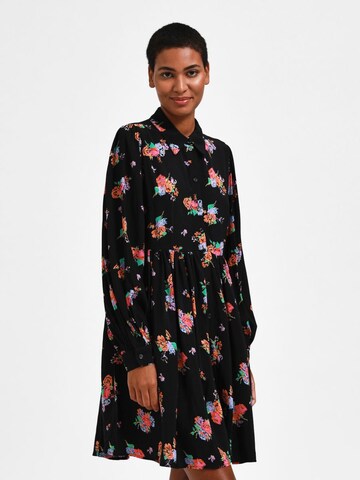 Robe-chemise SELECTED FEMME en noir : devant